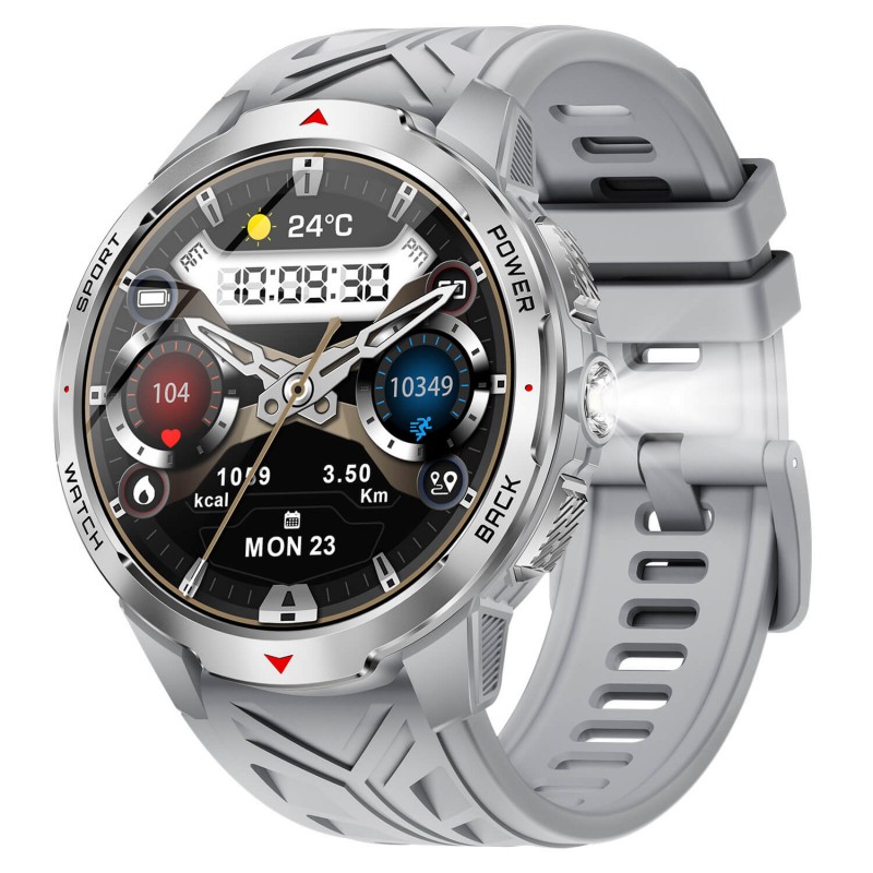 Smartwatch Microwear KT88 – Grey Silicone